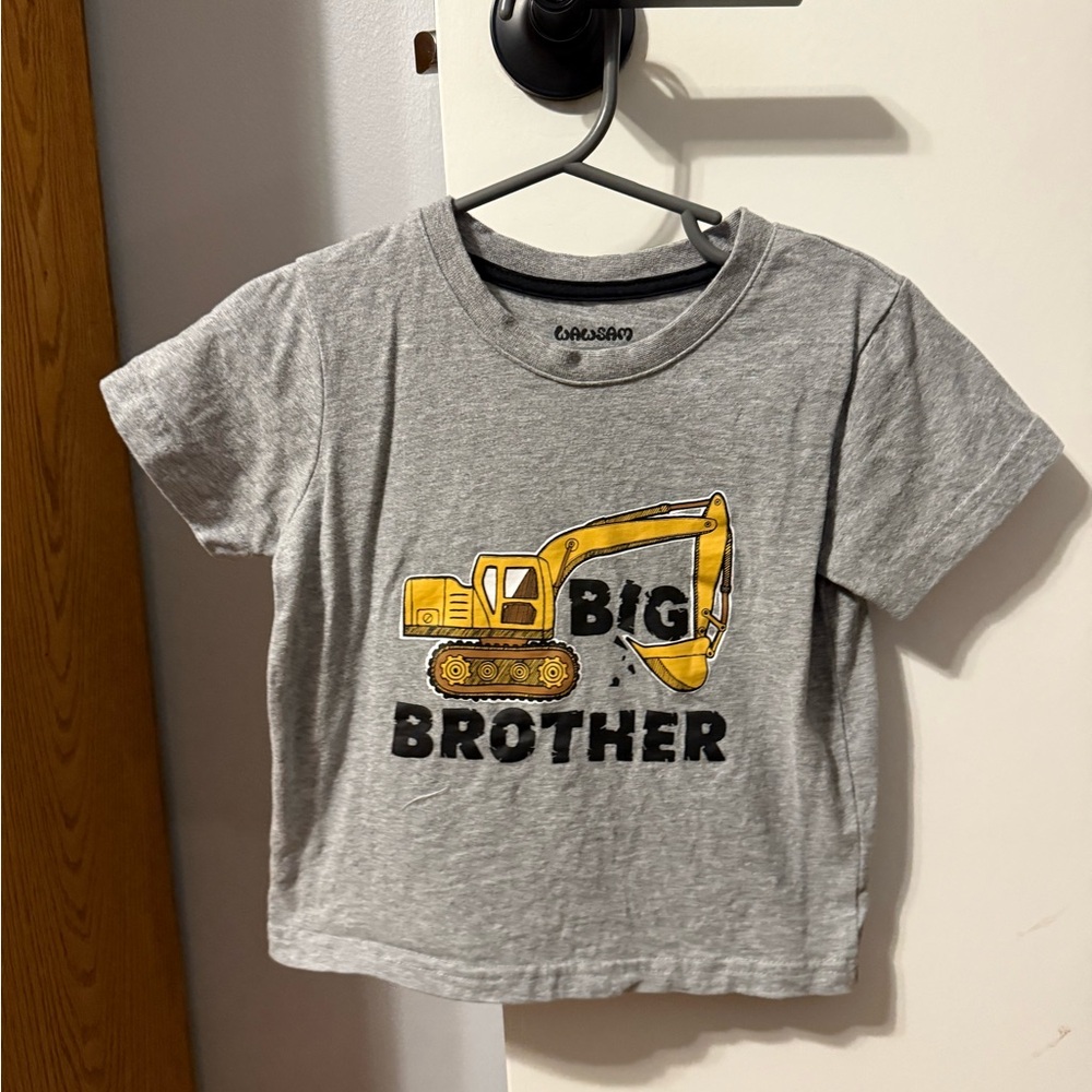 Carter's Gray and Yellow Big Brother Tee